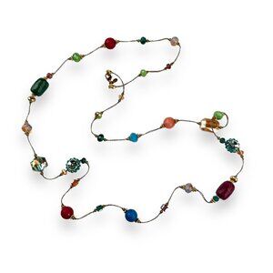 Premier Designs Paradise Found Multicolor Beaded Necklace 32"